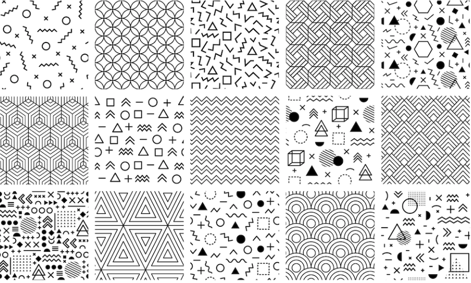 Geometric Shapes & Patterns drawing